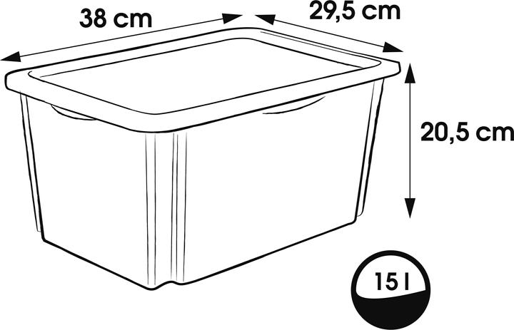 Immagine prodotto keeeper Karolina (38 x 29,5 x 20,5 cm, 15 l)