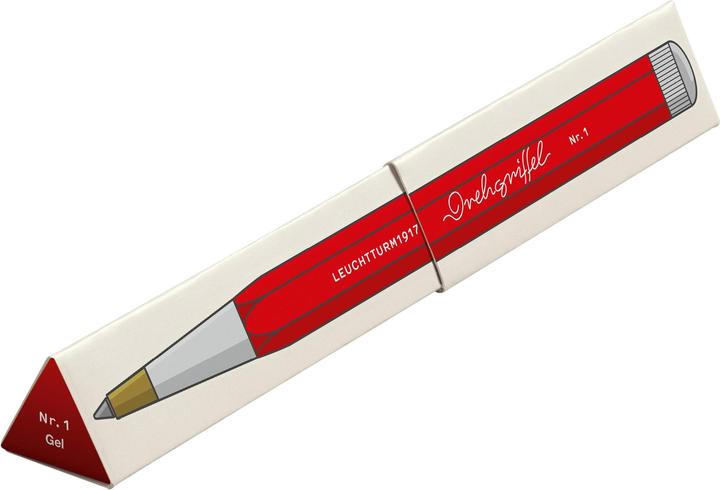 Actual product image Leuchtturm1917 Gelschreiber Drehgriffel 0.5 mm, Rot (Red, 1 x)