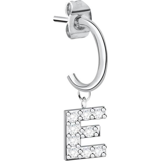 La Petite Story, Ohrringe, - Single steel earring "E" LPS02AQM73, (Edelstahl)