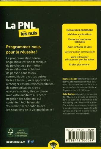 Produktbild La PNL, programmation neuro-linguistique, pour les nuls (Französisch, Ready Romilla, Burton Kate, 2020)