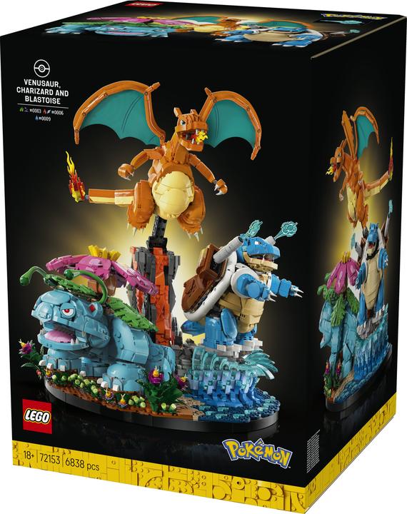 Actual product image LEGO Bisaflor, Glurak and Turtok (72153, LEGO Pokémon)