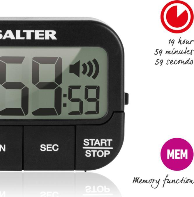 Actual product image Salter 355 BKXCDUEU16 Loud Beeper ElectronicTimer