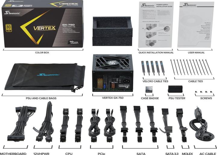 Actual product image Seasonic VERTEX-GX-750 (750 W)