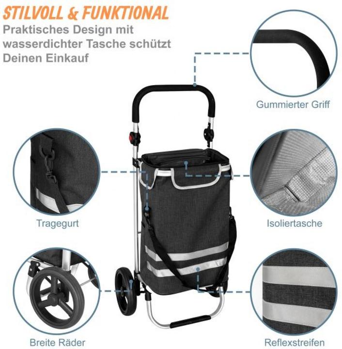 Produktbild Relaxdays Einkaufstrolley