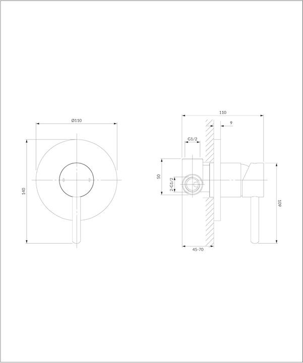 Produktbild Omnires Y Unterputz-Duscharmatur, gebürstetes Gold