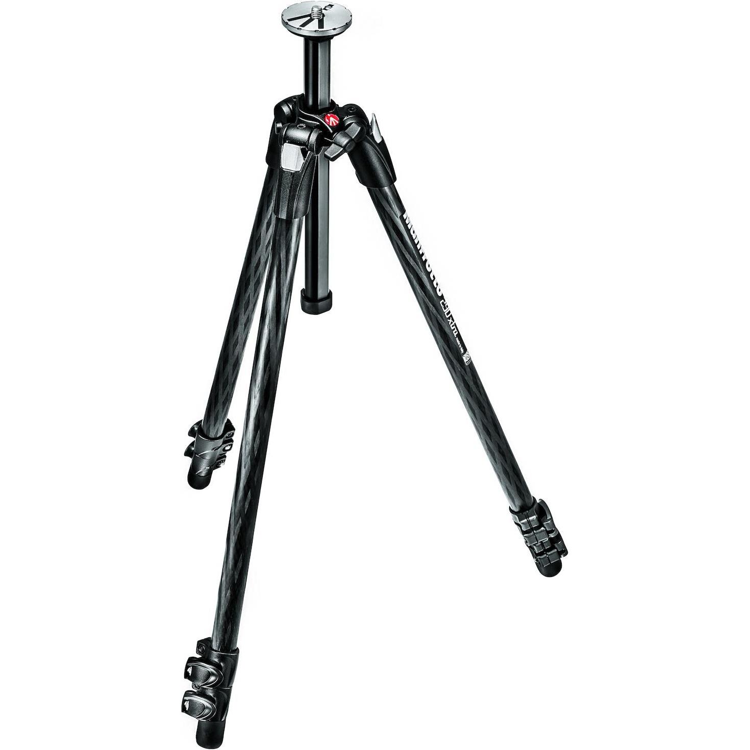 Manfrotto 290 Xtra 3 Sektionen (Carbon), Stativ, Schwarz