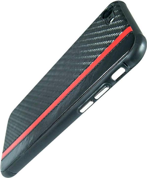 Produktbild König Design Handyhülle für Samsung Galaxy M21 Case Cover Schale Carbon Optik Bumper Schwarz (Samsung Galaxy M21)