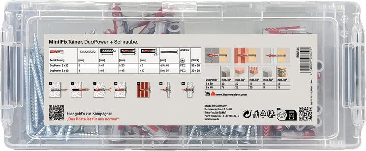 Produktbild Fischer MiniFixTainer - DuoPower + S (160 Stk.)