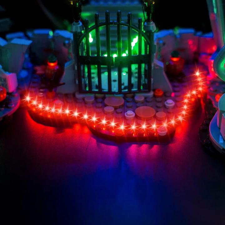 Actual product image BrickBling LED light set for LEGO Tim Burton's Disney film Nightmare Before Christmas (21351) incl. remote