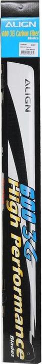 Actual product image Align 600mm 3G Carbon main rotor blades