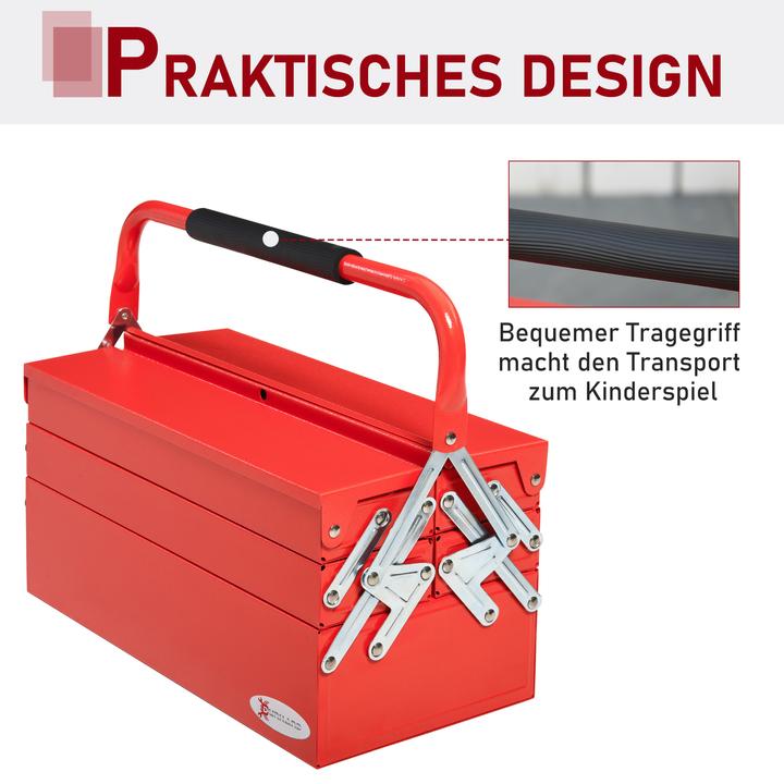 Actual product image Durhand Toolbox 5 compartment design