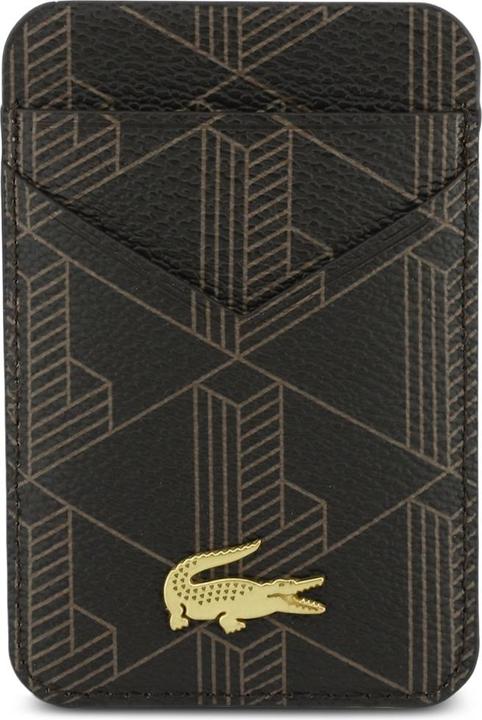 Produktbild Lacoste Case + Wallet Set PVC Blend MagSafe for iPhone 17 Pro Max brown (Apple iPhone 17 Pro Max)