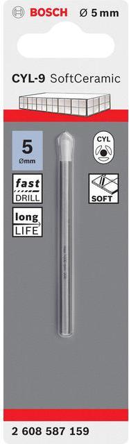 Image du produit Bosch Professional Zubehör Perceuse pour verre et carrelage 5 mm A (5 mm)