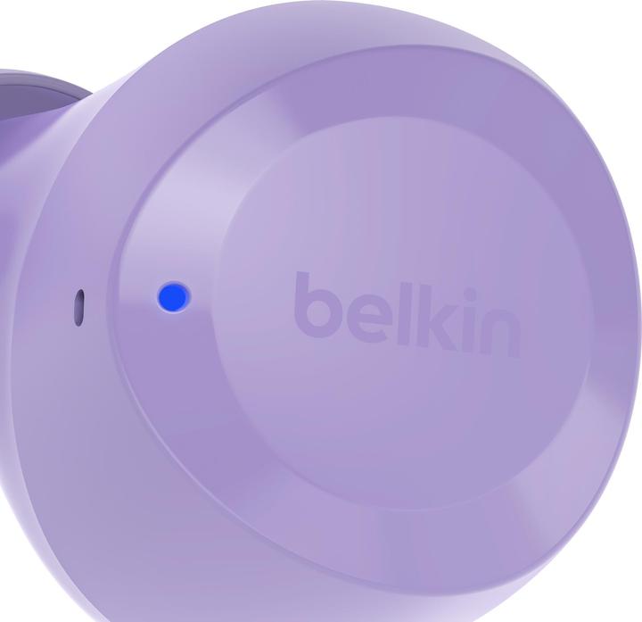 Produktbild Belkin wireless soundform bolt tws hellviolett (Keine Geräuschunterdrückung, 28 h, Kabellos)