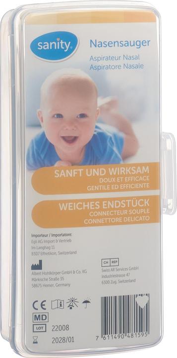 Actual product image Sanity Nasal aspirator for babies