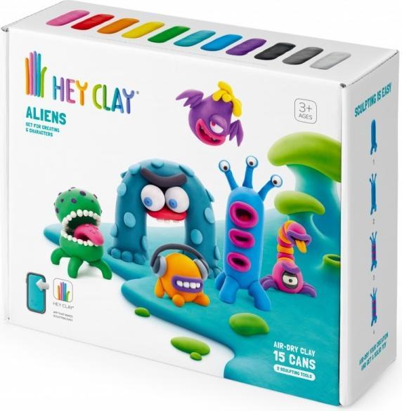 Actual product image Hey Clay Alien Set 15-pack 15 tins 15019CEE15