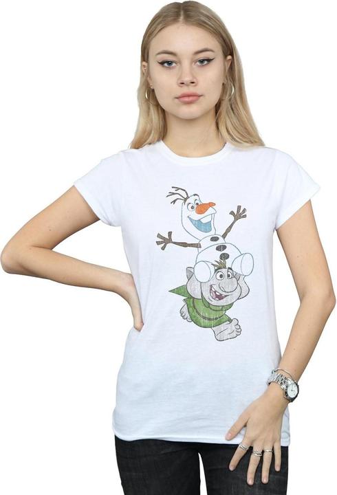 Image du produit Disney - T-shirt FROZEN OLAF AND TROLL - Femme (S)