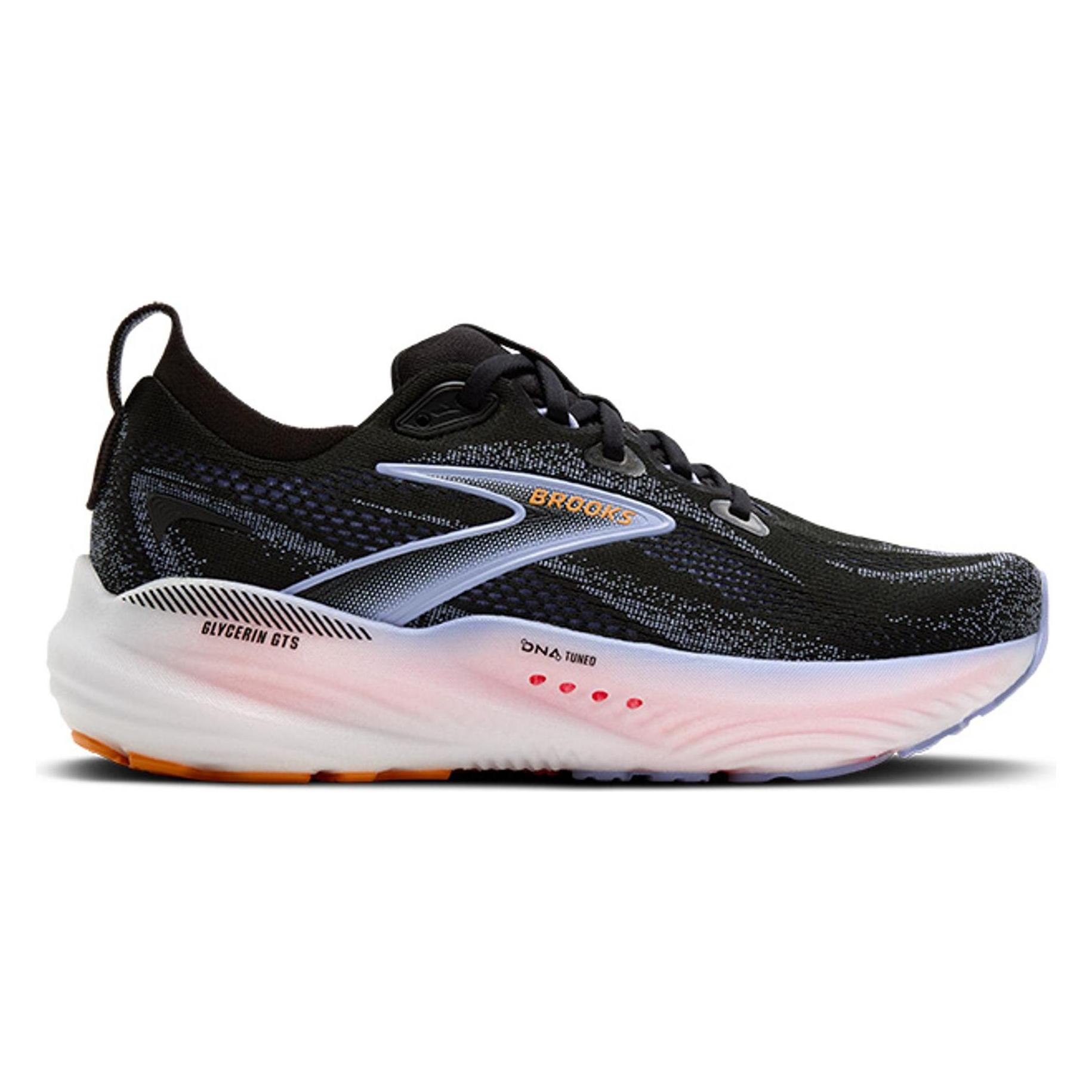 Brooks Running, Vrouwen, Hardloopschoenen, Running Glycerin Gts Damen Laufschuhe (38.5), Oranje, Blauw, Zwart, Roze
