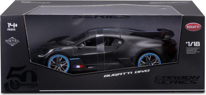 Actual product image Bburago Bugatti Divo 1/18 schwarz/carbon