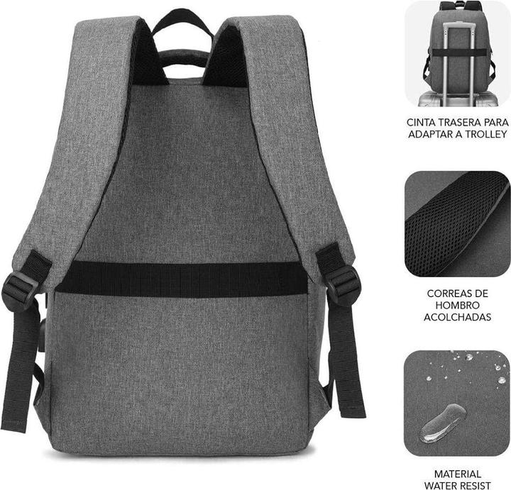 Produktbild Subblim MOCHILA CITY BACKPACK 15,6" GREY