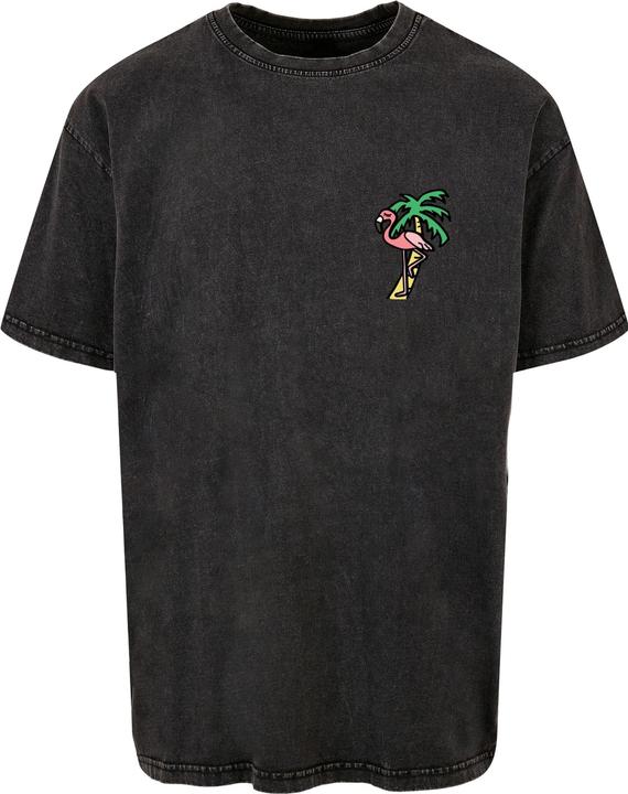 Produktbild Mister Tee Flamingo Acid Washed Heavy Oversize Tee - 125125 (XS)