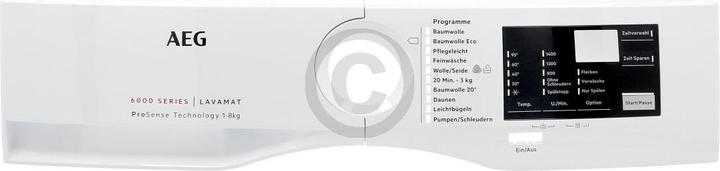Actual product image AEG Control panel 14006639102/4 for washing machine