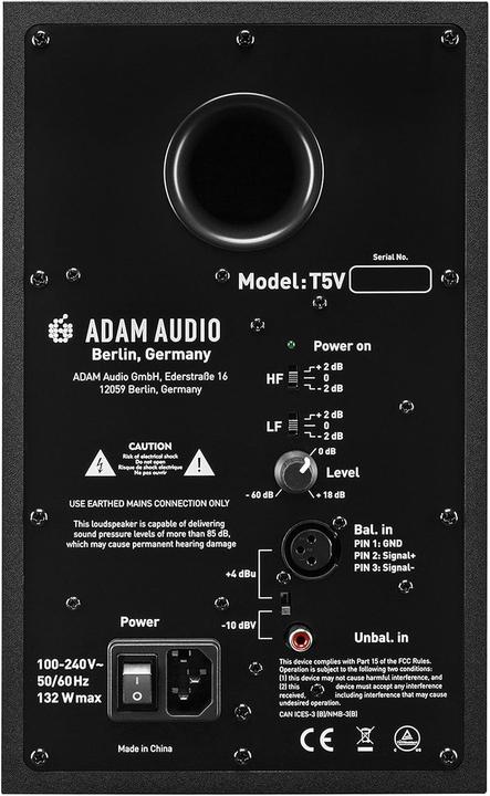 Produktbild Adam Audio T5V (Aktiv, 1 Stk., 1x 70 W)