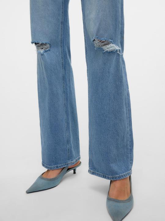 Actual product image Vero Moda VMTESSA Hohe Taille Weiter Beinschnitt Jeans Weit geschnitten (W28/L34)