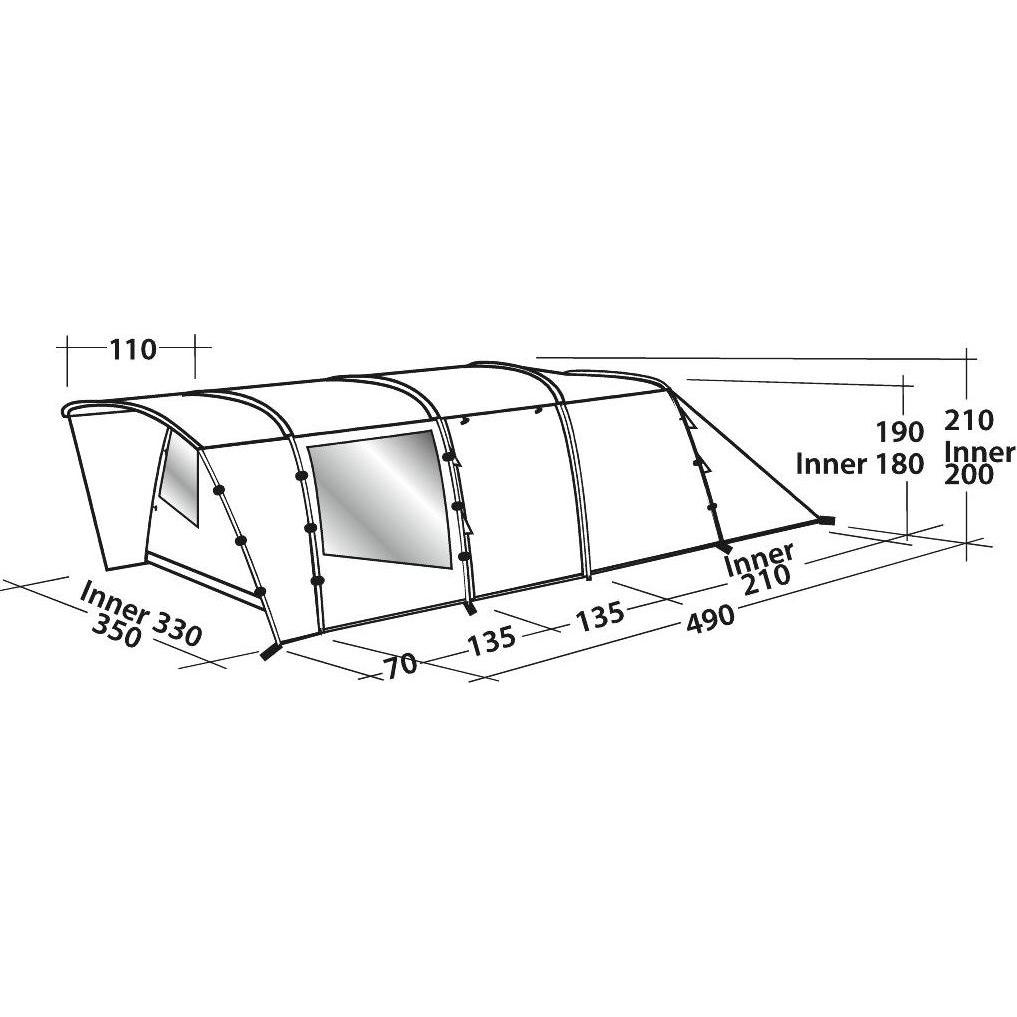 Thumbnail - Easy Camp, Zelt, (Tunnelzelt, 20.50 kg, 6 Personen)