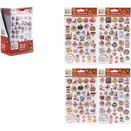 Konjac Sponge, Sticker, Adesivi Puffy Elf 30 pezzi 2 asst.