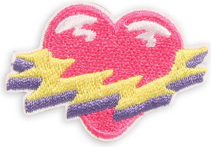 Image du produit PhoneLook Autocollant sticker pour téléphone/tablette/ordinateur brodé en 3D Flashing heart