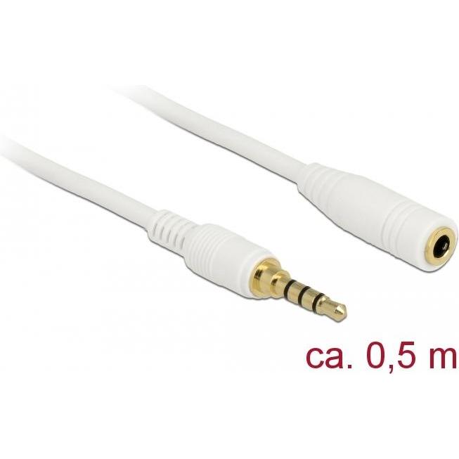 Delock 85628 Audio-Kabel (0.50 m, Verlängerung), Audio Kabel