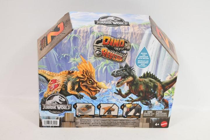 Image du produit Mattel JURASSIC WORLD DINO REVEAL BATTLE PACK Piatnitzkysaurus vs. Einiosaurus