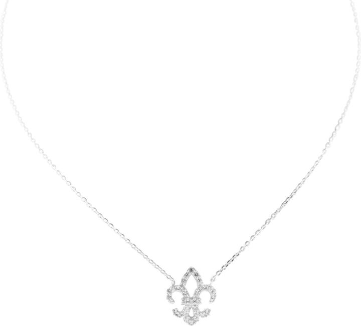 Immagine prodotto Leyda Collana Fleur De Lile (Argento 925, placcato oro 750 / 18)