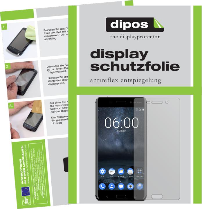 Dipos 6 Pellicole Protettive Antiriflesso Per Nokia 9 PureView - Opache, Anti-impronta, Taglio Laser, Made In Germany, Facili Da Applicare - copertina