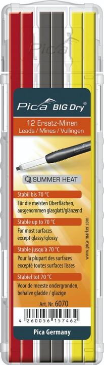 Image du produit Pica Mines de rech. BIG-D SUMM. (12 pcs, 2 mm, 2B)