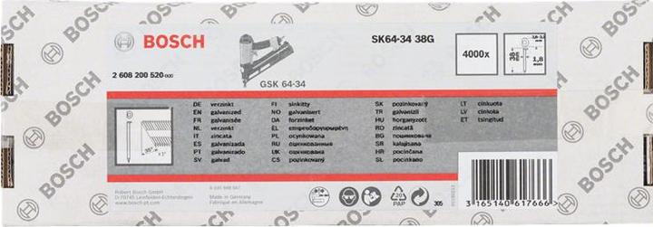 Produktbild Bosch Professional Zubehör Senkkopf-Stift 64-34 44 G, 44