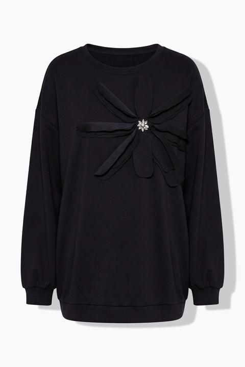 Produktbild Miamoda Sweatshirt, A-Linie, verzierte 3D-Blüte (56)