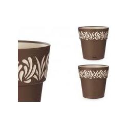 Kerbl, Blumentopf, Stefanplast Pflanzgefäss Gaia Rund Wasserreserve Turteltaube (29 cm)