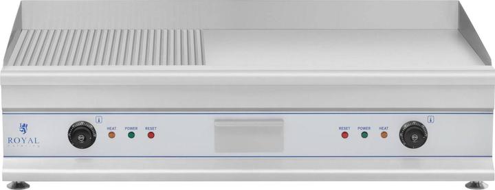 Produktbild Royal Catering Elektro Grillplatte Griddleplatte Griddle Bräter Grill 100cm geriffelt 2 x 3200W (0.01 kW)