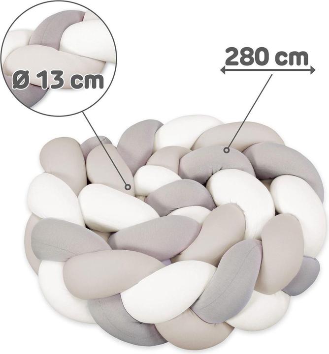 Actual product image Tobi Nestchenschlange geflochten ivory/beige/crèm 280
