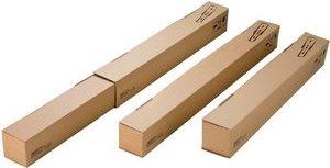 Actual product image Colompac Telescopic mailing tube Multi-Cargo, brown, DIN A20 made of corrugated cardboard, quick to erect (19 x 12 x 120 cm, 1 x)