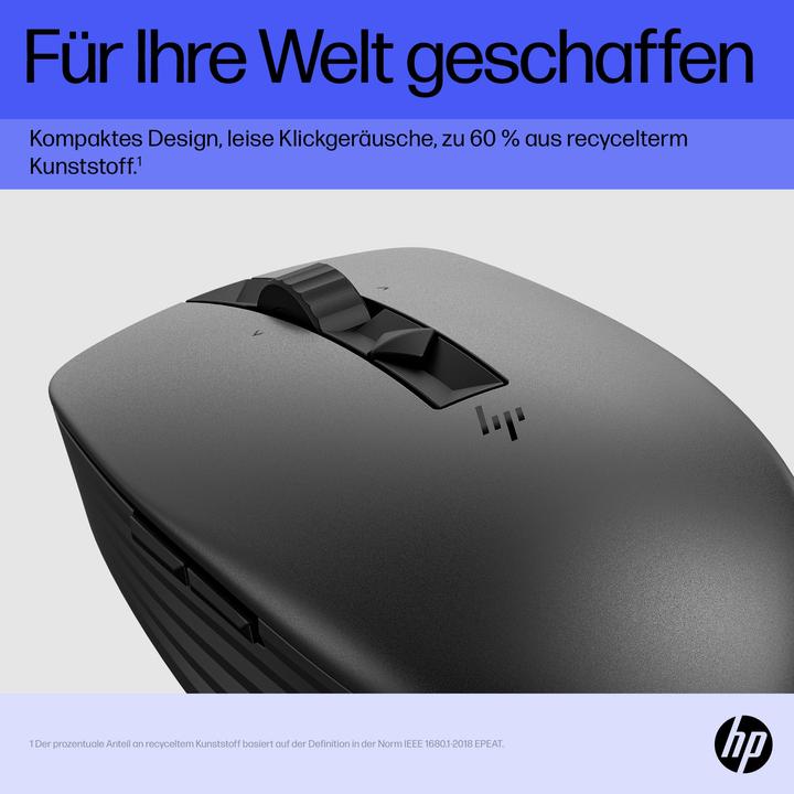 Actual product image HP 715 RECHBL Mult-Dvc Bluetooth Mouse (Cable, Wireless)