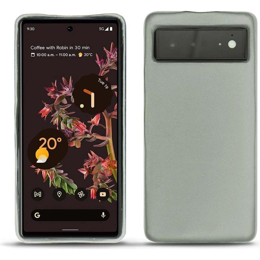 Noreve Lederschutzhülle (Google Pixel 6), Smartphone Hülle, Grau