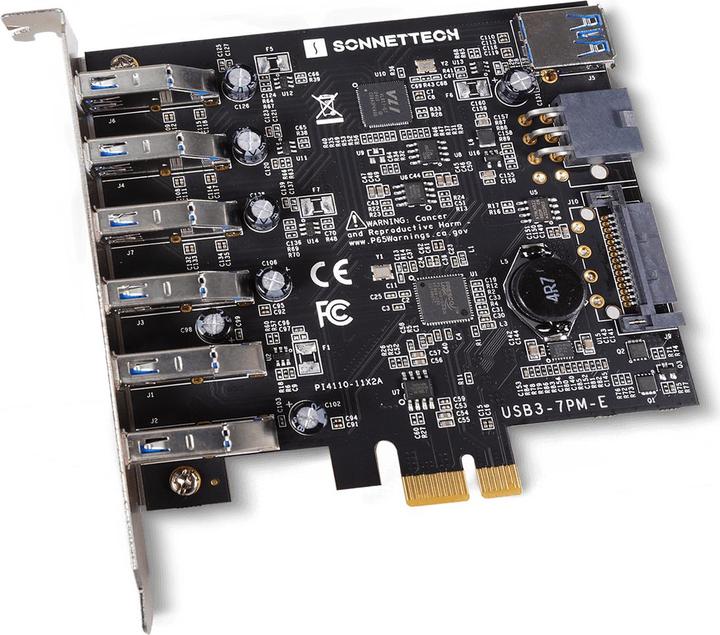 Actual product image Sonnet Allegro USB 3.2 card PCIe 7 port