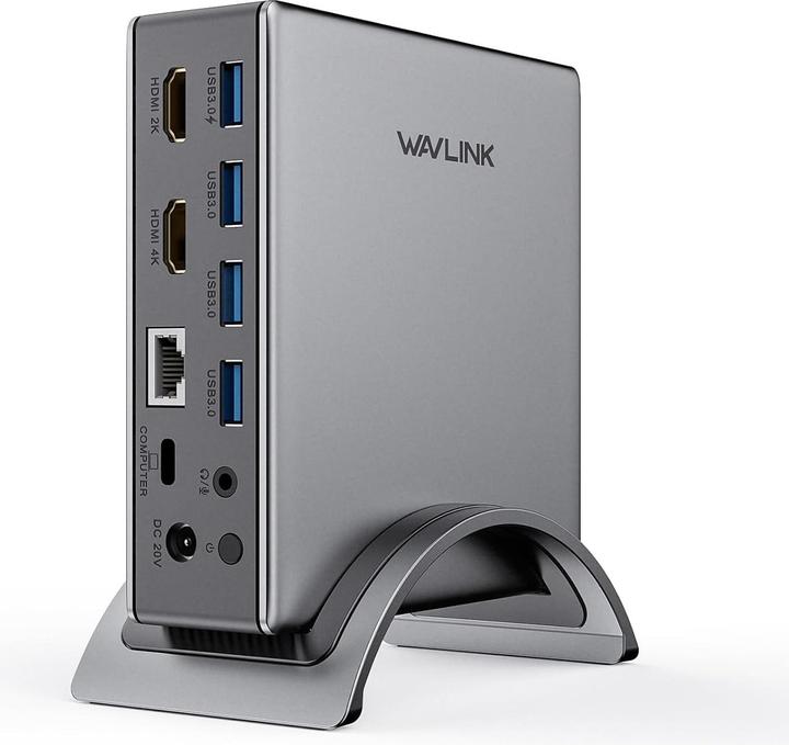 Immagine prodotto Wavlink Docking Station Universale USB-C 4K Dual HDMI con 9 Porte e Alimentazione 65W/100W (USB-C, 9 porte)