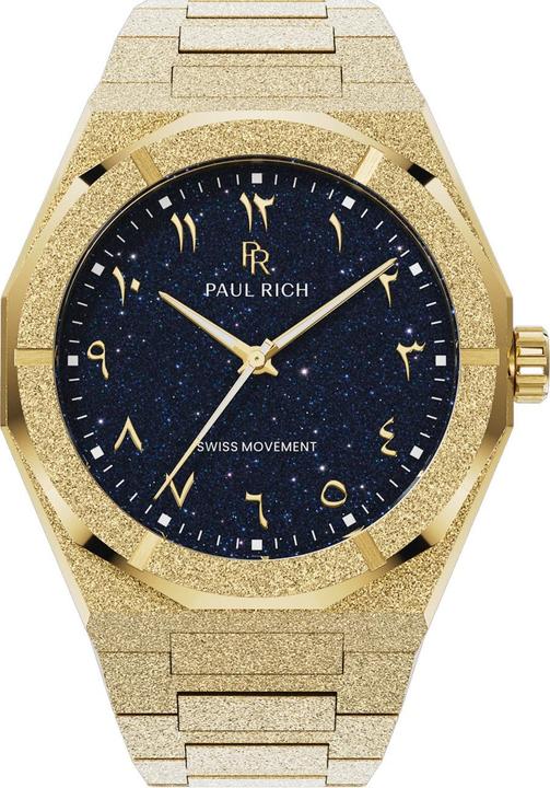 Paul Rich PR-45214 Herrenuhr Frosted Star Dust II Desert 43mm 5ATM (Analogue wristwatch, Swiss made, 43 mm)