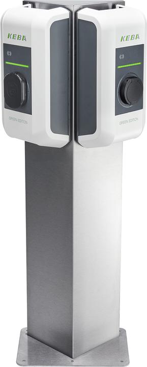 Keba 99.839 Totem Triangle p. 2 wallbox stainlessSt.