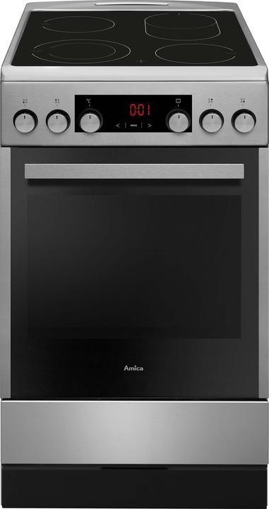 Amica Free-standing cooker with glass ceramic hob SHC 904 100 E Usable volume 65 l WxHxD 500 x 850