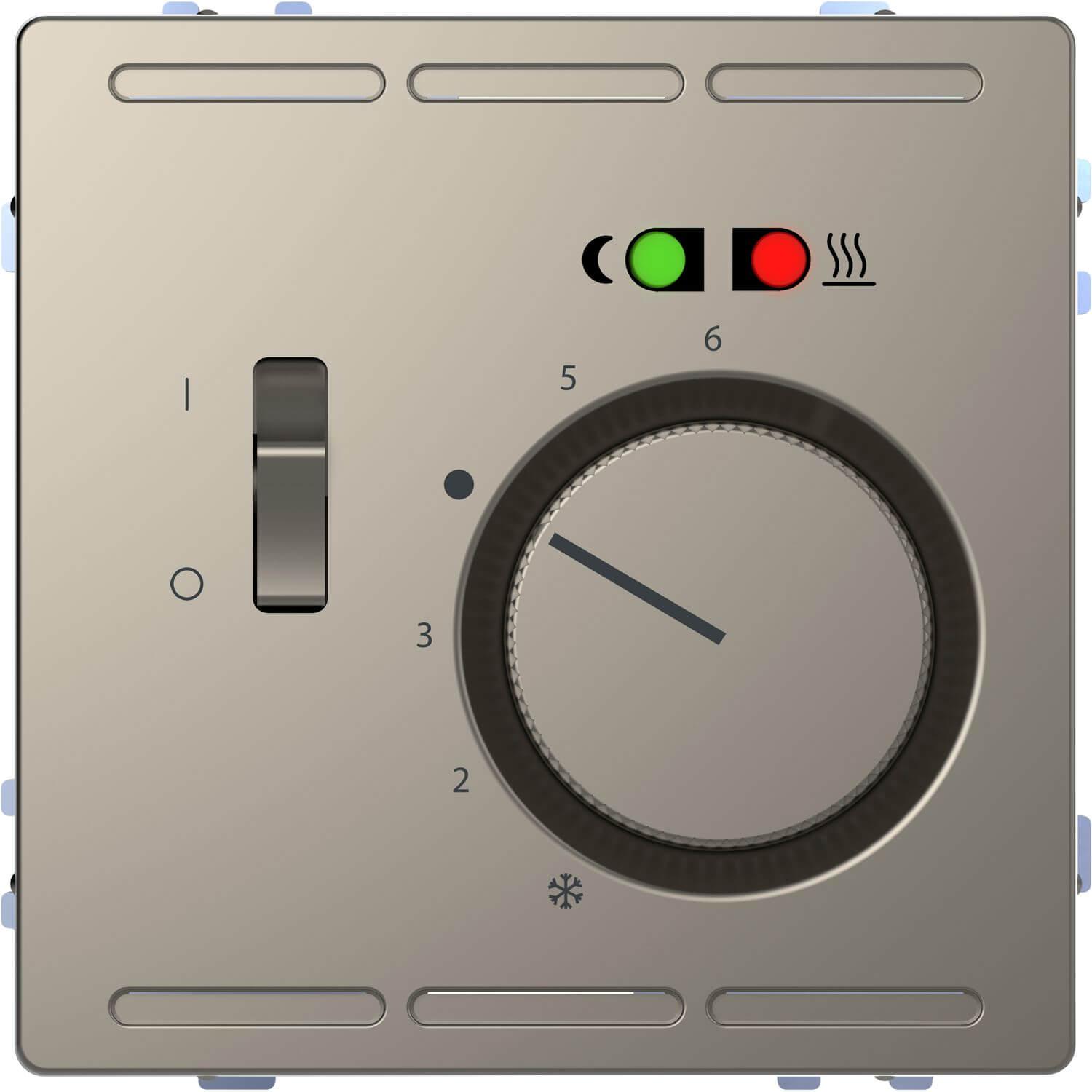Merten Fussbodentemperaturr. 230V m.Schalter u. MEG5764-6050, Thermostat, Grau